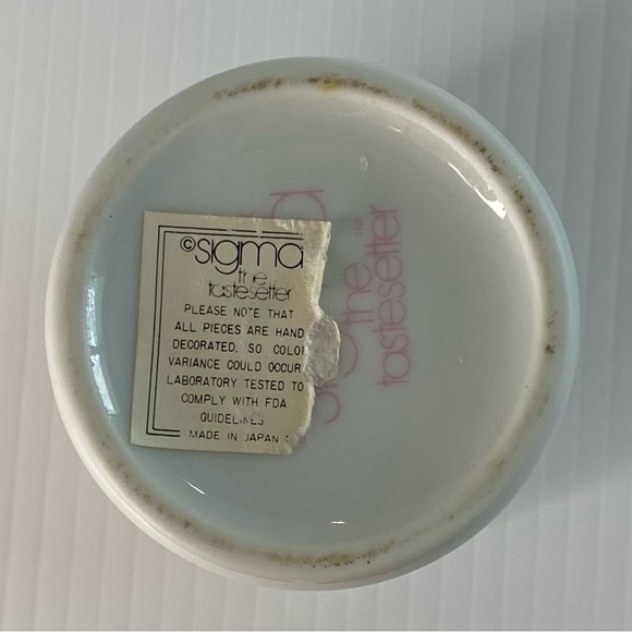 VTG Sigma The Tastesetter Pink Flowers Jam Jar with lid Made In Japan - Picture 4 of 8